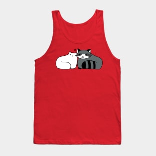 Raccoon and Cat Love Tank Top